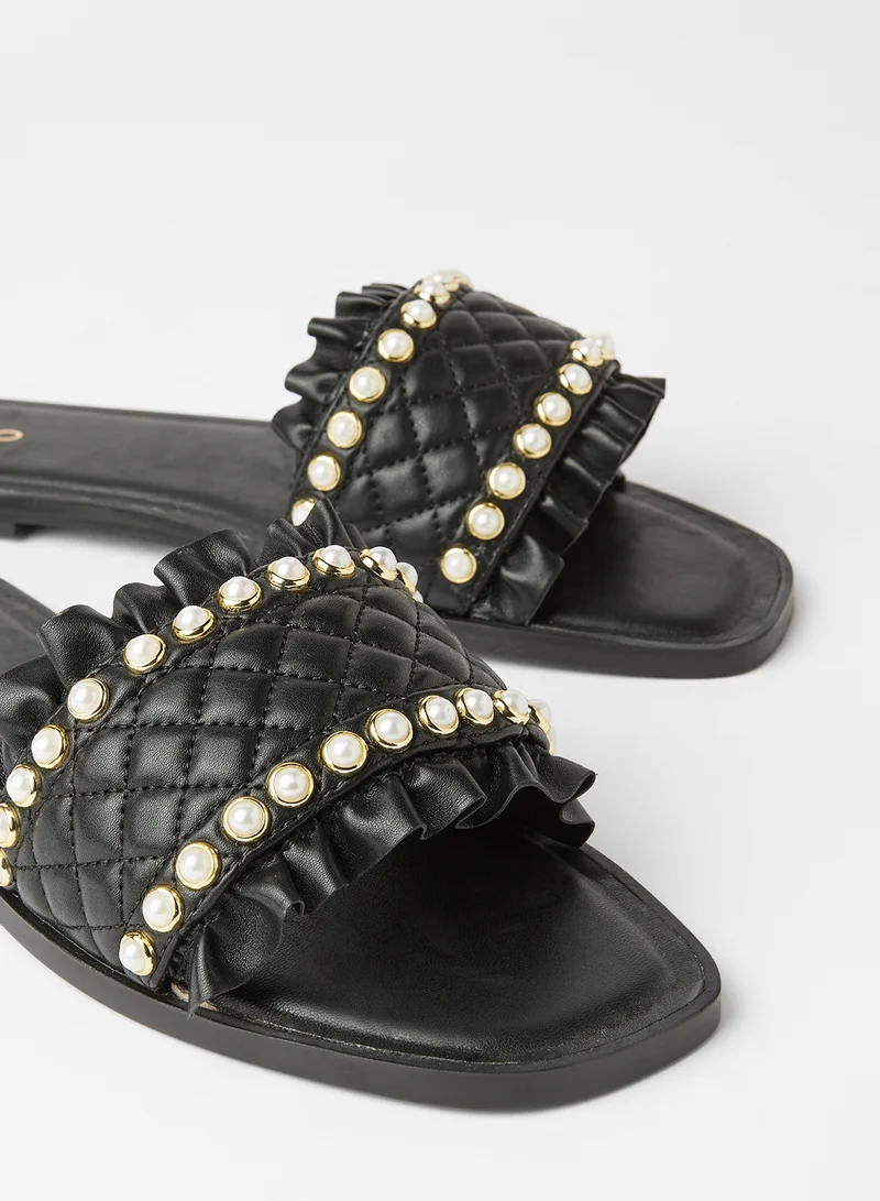ALDO Arilith Flat Sandals Black