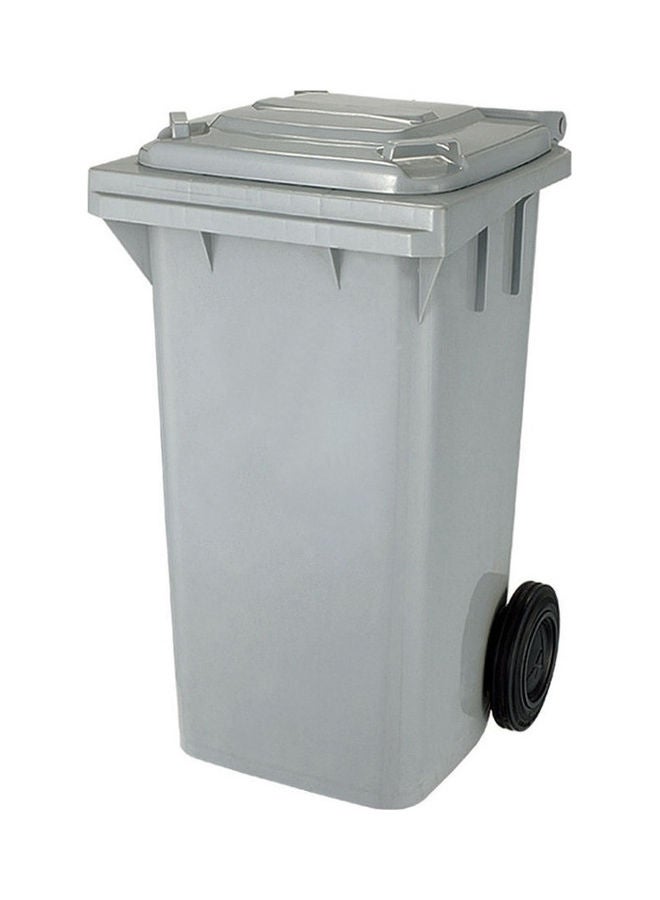 ALMUFARREJ - Trash Can With Wheels Grey 120Liters - Image 1