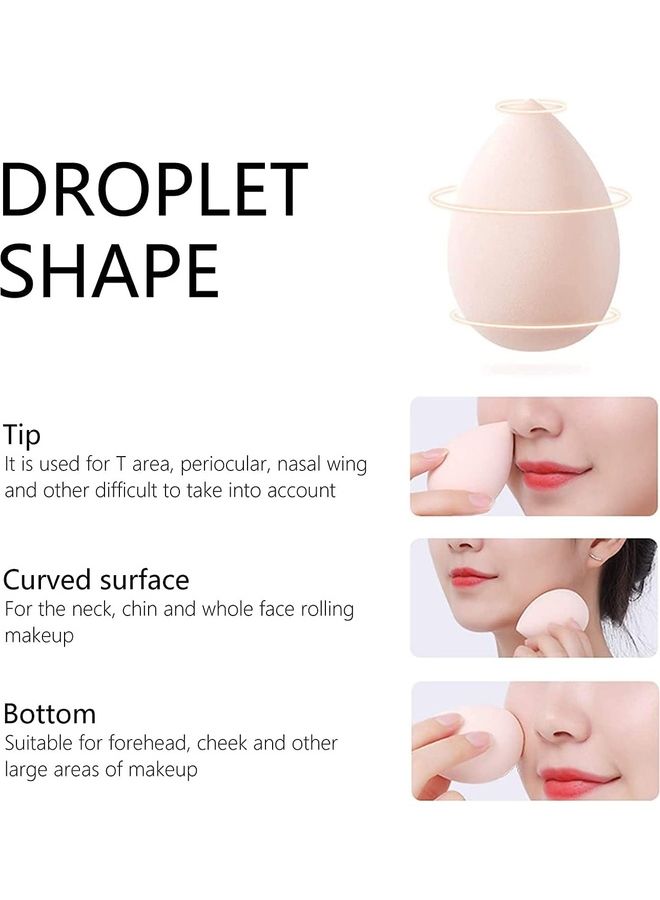 Pack Of 4 Egg Blending Sponge With Case Multicolour - Image 2