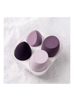 Pack Of 4 Egg Blending Sponge With Case Multicolour