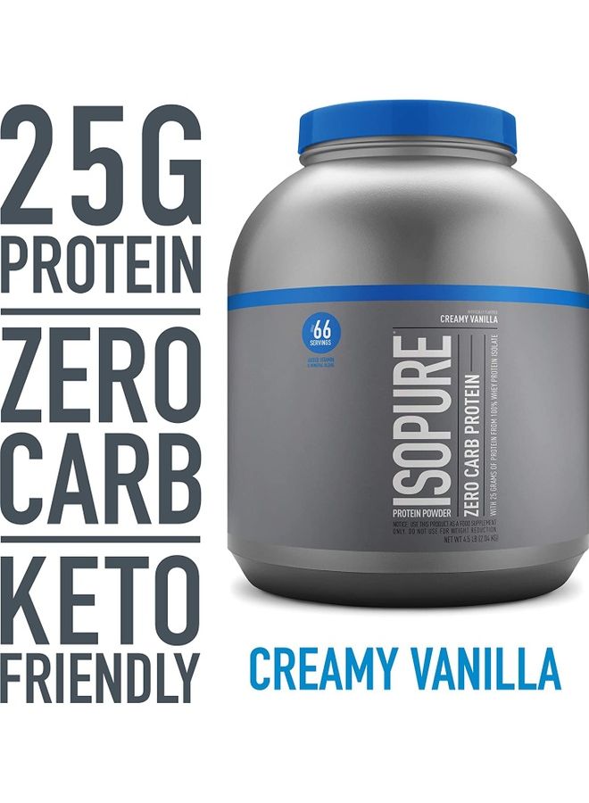 Nature's Best Isopure Zero Carb Protein Powder Creamy Vanilla 4.5lbs - Image 2