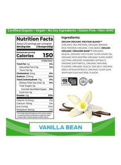 Orgain Protein Powder Vanilla Bean 32.4oz 2.03 Lb 920 G  - Image 2