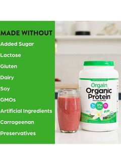 Orgain Protein Powder Vanilla Bean 32.4oz 2.03 Lb 920 G  - Image 4