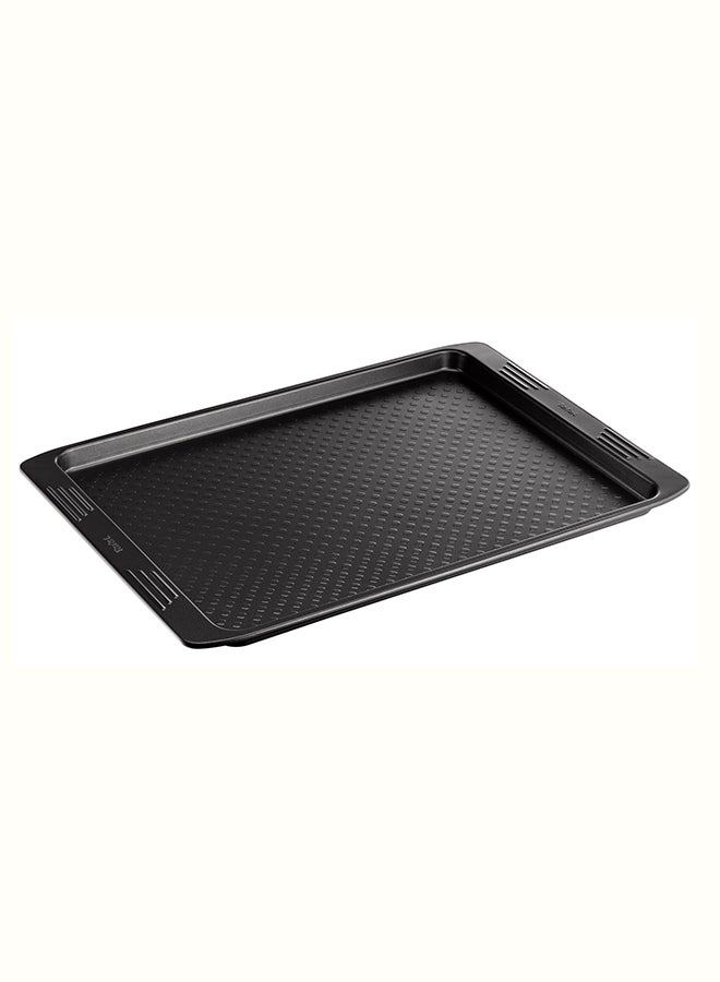 Tefal - TEFAL Baking Tray | Easy Grip 26.5 x 36 cm Baking Pan | Carbon Steel | 2 Years Warranty | J1627145 Dark Grey 26.5x36cm - Image 1