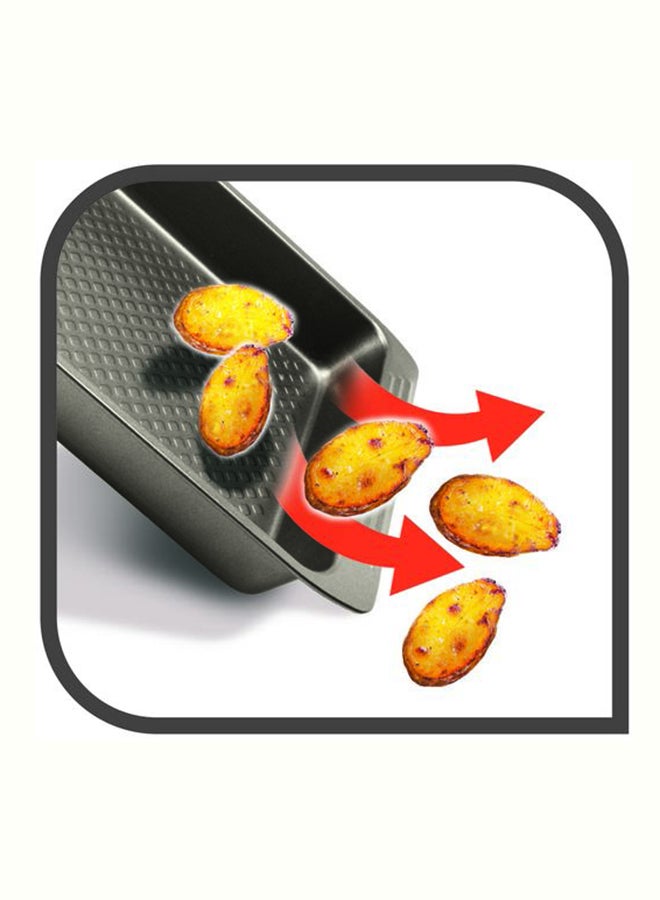 Tefal - TEFAL Baking Tray | Easy Grip 26.5 x 36 cm Baking Pan | Carbon Steel | 2 Years Warranty | J1627145 Dark Grey 26.5x36cm - Image 1