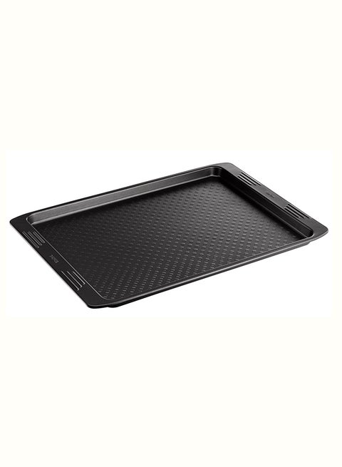 TEFAL Baking Tray | Easy Grip 29.5 x 41 cm Baking Pan | Carbon Steel | 2 Years Warranty | J1627245 Grey 29.5x41cm