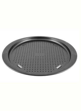 TEFAL Pizza Pan | Easy Grip Pizza Pan 34cm | Carbon Steel | Easy Handling | Large Handles | Non-Stick Coating | Easy Release | Easy Cleaning | Dark Grey | 2 Years Warranty | J1629045 Assorted 34cm - v1635666603/N12019541A_1