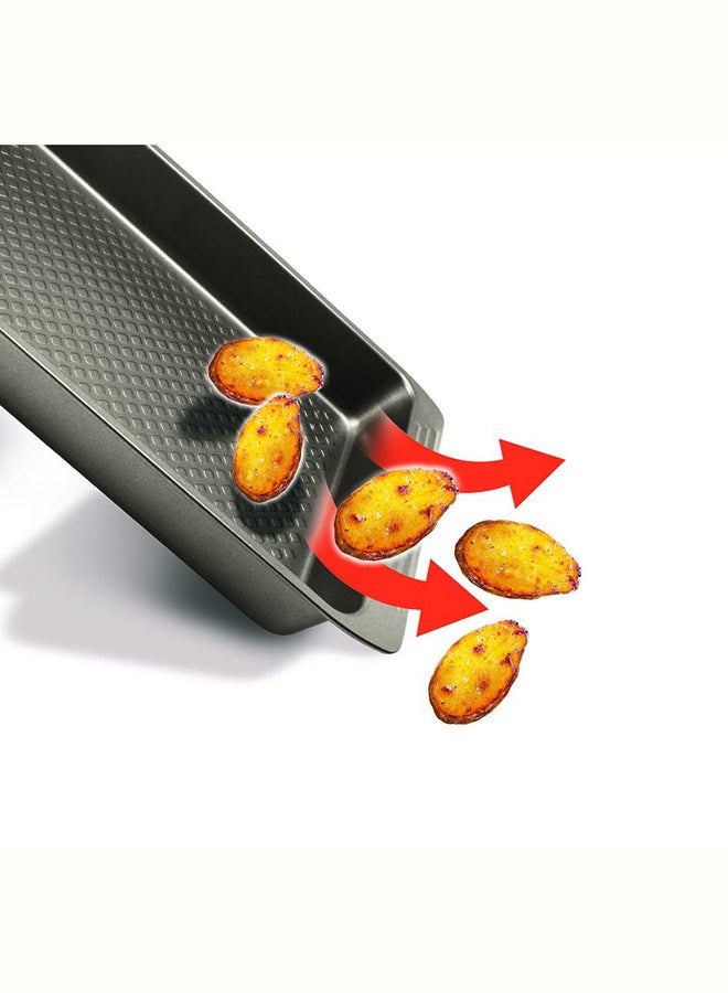 تيفال صينية خَبز سهلة الإمساك وسوداء اللون مقاس 29.5X41 سم لون أزرق 4.6 x 5 x 2سم - Image 2