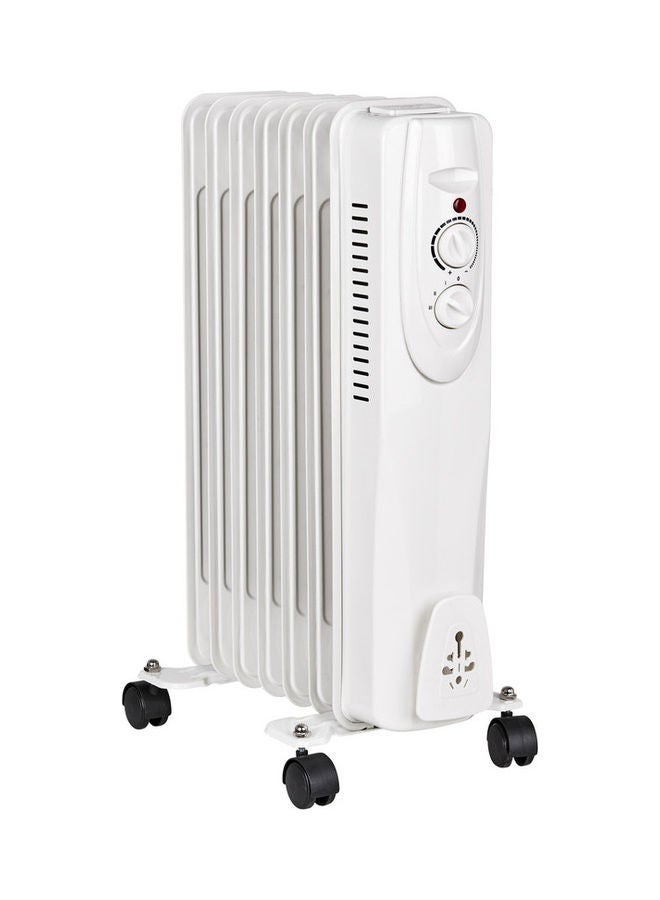 C-ART 13-Fins Oil Heater With Tip Over Switch 2500.0 W UN-W13Fins White  - Image 2