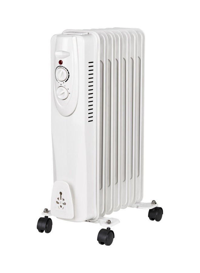 C-ART 13-Fins Oil Heater With Tip Over Switch 2500.0 W UN-W13Fins White  - Image 1