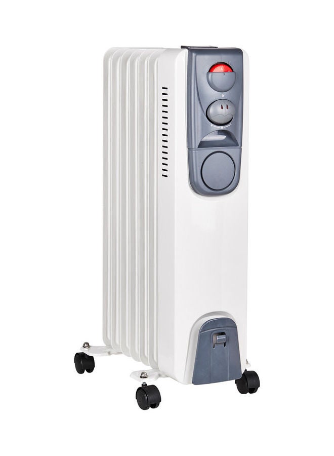 C-ART 11-Fins Oil Heater With Tip Over Switch 2500.0 W UN-D11fins White  - Image 2