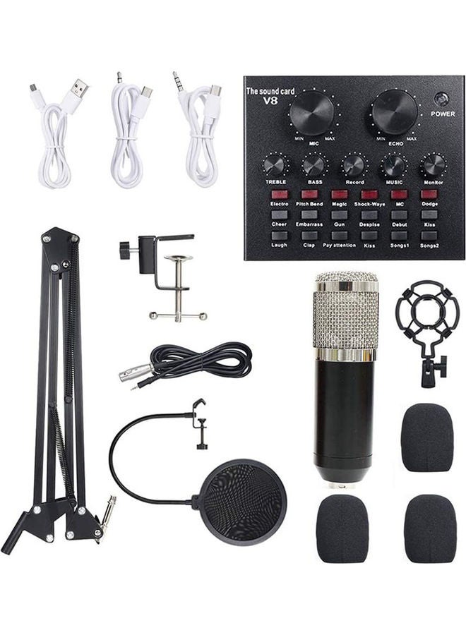 Arabest Professional Condenser Microphone Set Black/Silver - Image 1