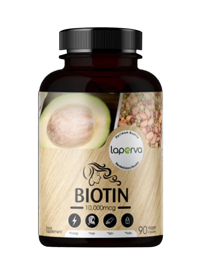 Laperva Biotin 10000 Mcg -90 Tablets - Image 1