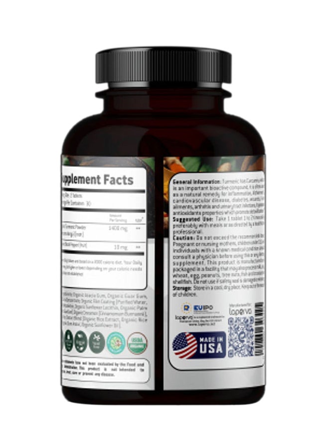 لابيرفا الكركم العضوي 1400 ملغ - 60 قرصًا - Image 4
