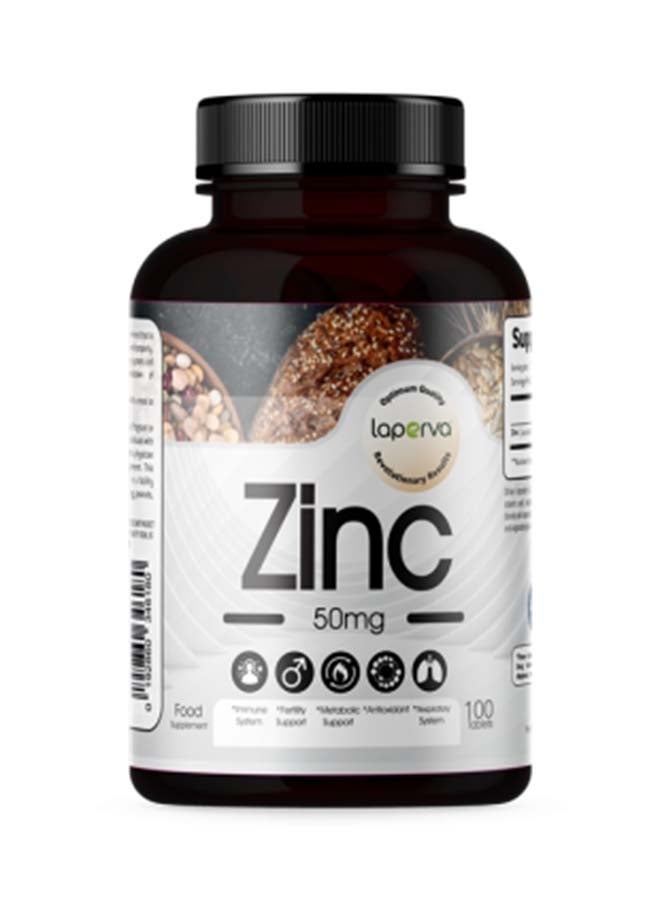 لابيرفا الزنك 50 ملغ - مكمل غذائي لدعم المناعة ومضادات الأكسدة، يعزز صحة الجلد - 100 قرص - Image 1
