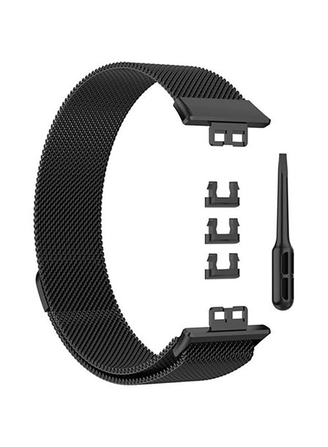 FITME - Milanese Replacement Band For Huawei Watch Fit Black - Image 1