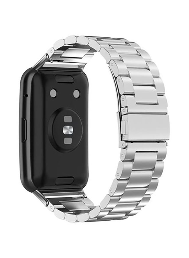 Metal Replacement Band For Huawei Watch Fit Silver