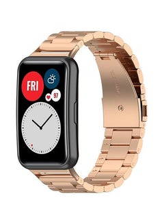 FITME Metal Replacement Band For Huawei Watch Fit Rose Gold  - Image 1