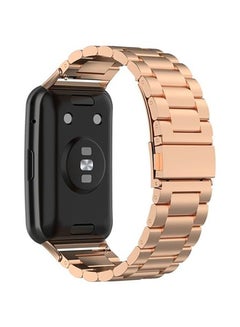 FITME Metal Replacement Band For Huawei Watch Fit Rose Gold  - Image 2