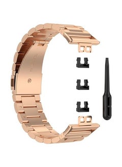 FITME Metal Replacement Band For Huawei Watch Fit Rose Gold  - Image 5