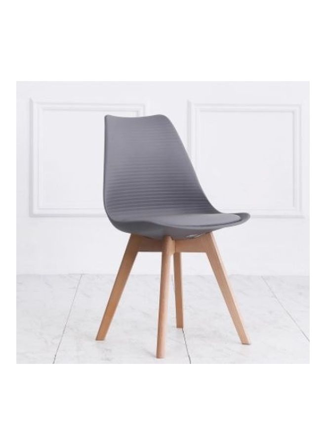 Alpha Dining Chair Grey/Wood 83.5x53.5x46.5cm - Image 1