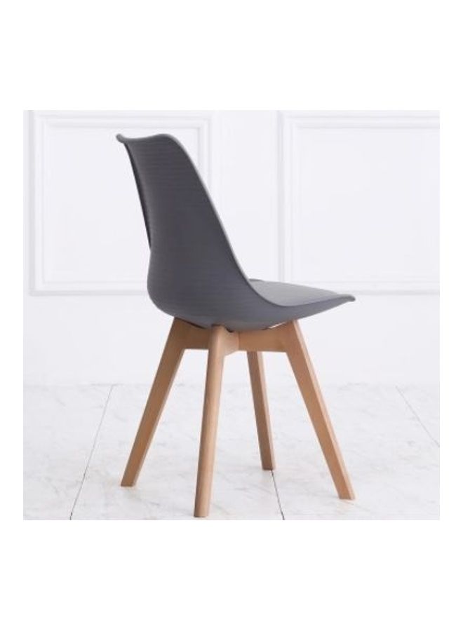 Alpha Dining Chair Grey/Wood 83.5x53.5x46.5cm - Image 2
