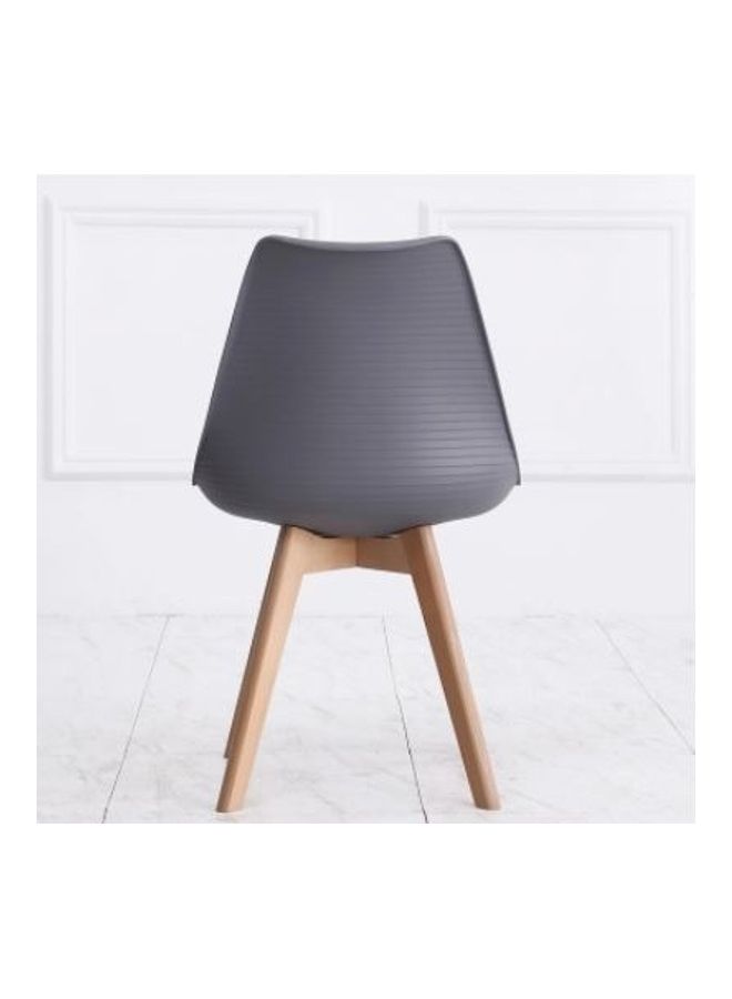 Alpha Dining Chair Grey/Wood 83.5x53.5x46.5cm - Image 3