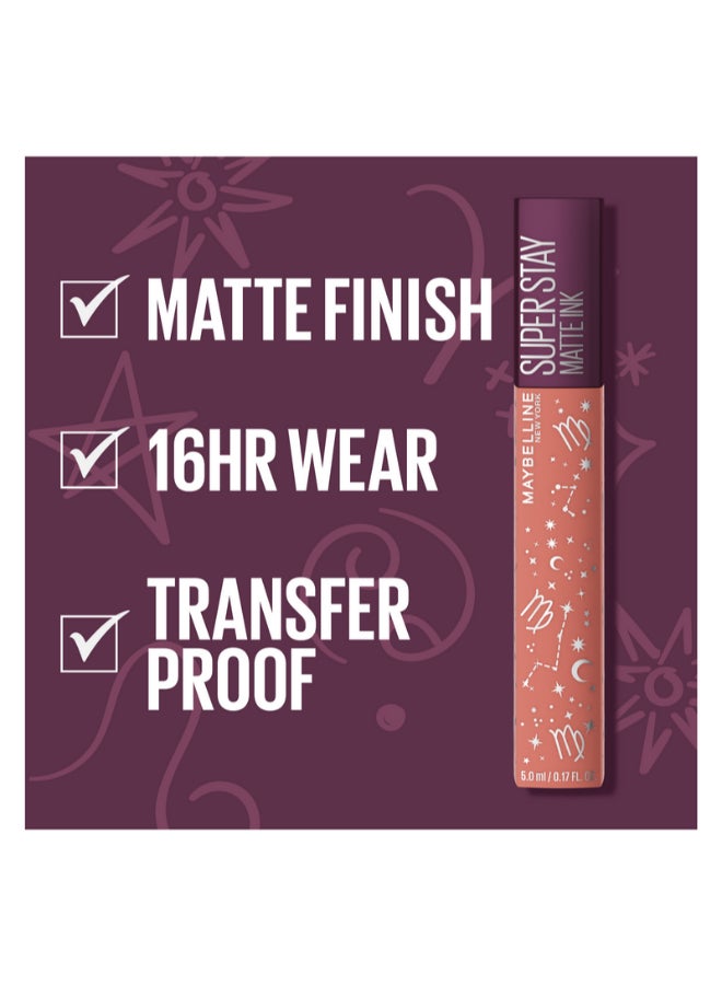 MAYBELLINE NEW YORK - Superstay Matte Ink Zodiac Lipstick 65 seductress virgo - Image 1