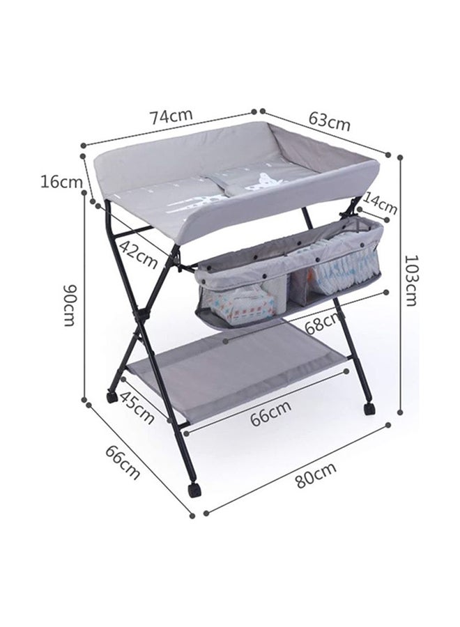 Cool Baby Multi-function Baby Nursing Table Collapsible Portable Baby Diaper Table Newborn Massage Bath Changing Clothes Table  - Image 2