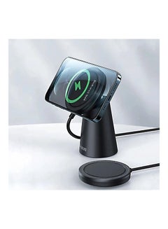 Magnetic Wireless Charger Stand 15W (Compatible with MagSafe for iPhone 13/12 Series and other MagSafe Enabled Devices) Black