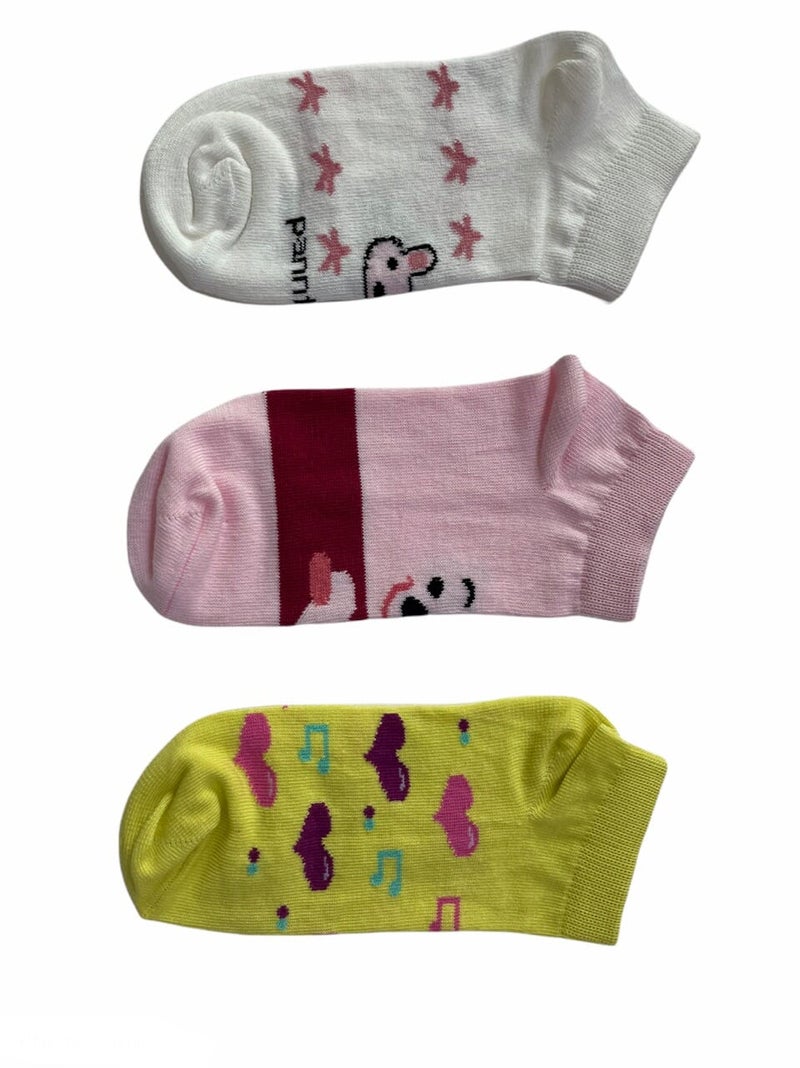 Panntone - Printed Low Cut Socks Multicolour - Image 1