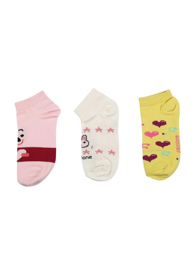 Panntone - Printed Low Cut Socks Multicolour - Image 1