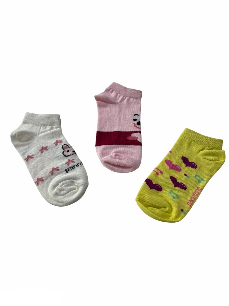 Panntone - Printed Low Cut Socks Multicolour - Image 1