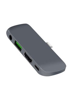 عربست موزع 4 في 1 من USB-C إلى 4K HDMI رمادي  - Image 1