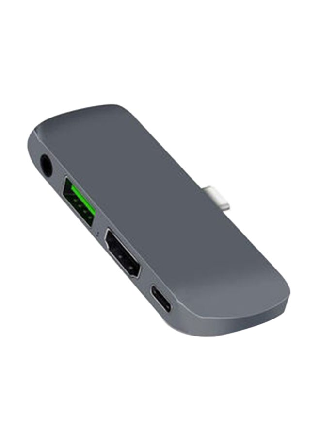 Arabest 4-In-1 USB-C To 4K HDMI Hub Grey  - Image 1
