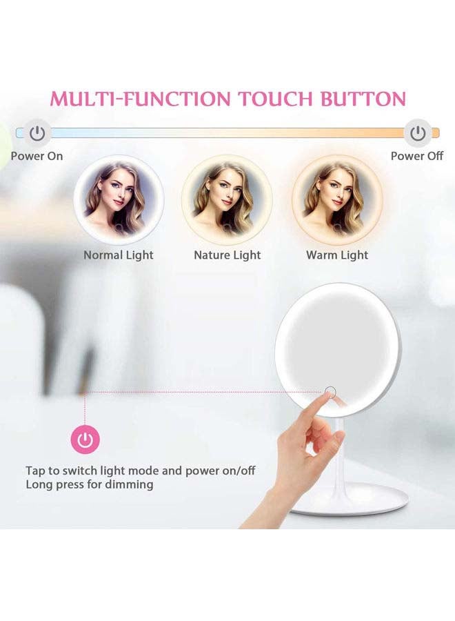 Rock Pow Makeup Mirror With Lights Pink  - Image 3