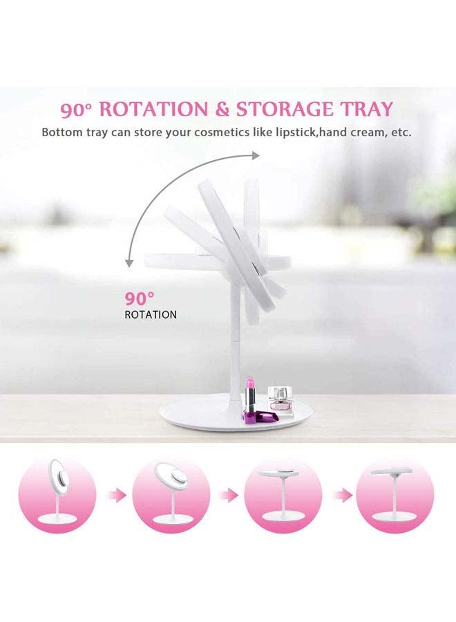 Makeup Mirror With Lights Pink