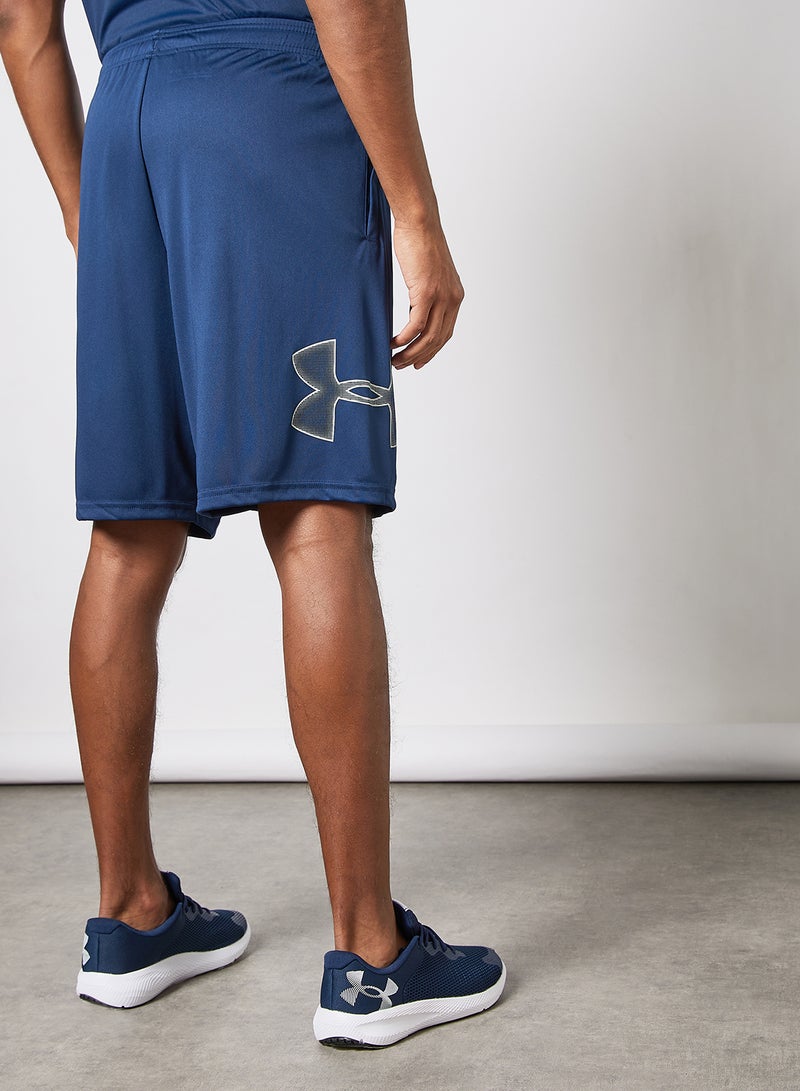 UNDER ARMOUR Tech Graphic Shorts Blue - Image 3