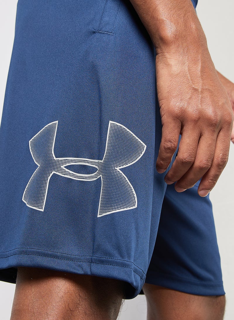 UNDER ARMOUR Tech Graphic Shorts Blue - Image 4