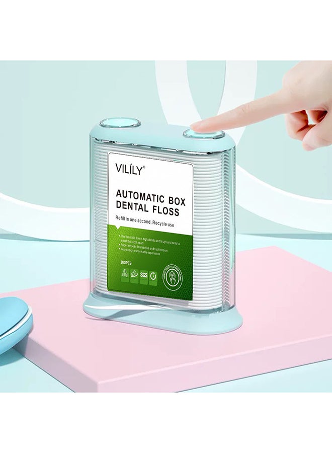 VILILY 100-Piece Automatic Box Dental Floss White  - Image 1