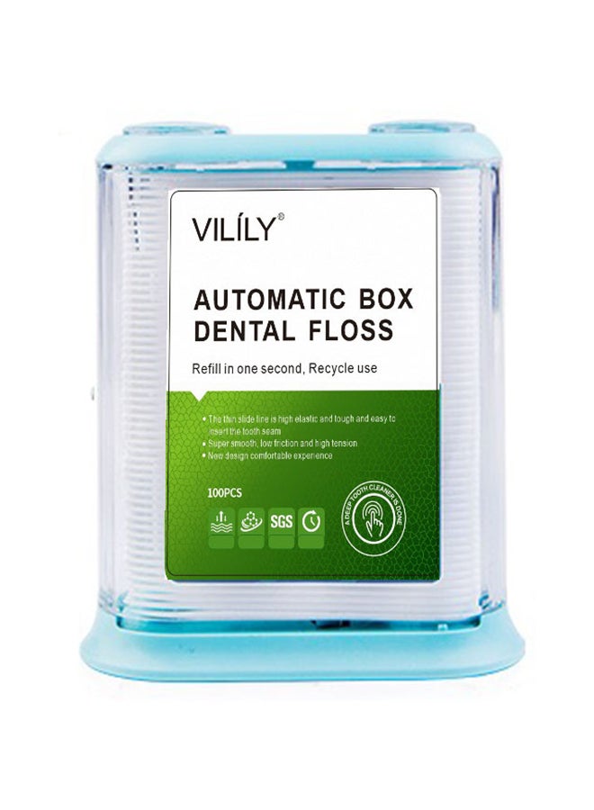 VILILY 200-Piece Automatic Box Dental Floss & Floss Refill White  - Image 2