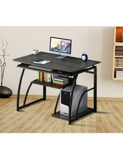 fashionhome Multi-Layer Study And Computer Desk Black 60 x 40 x 71cm  - Image 2