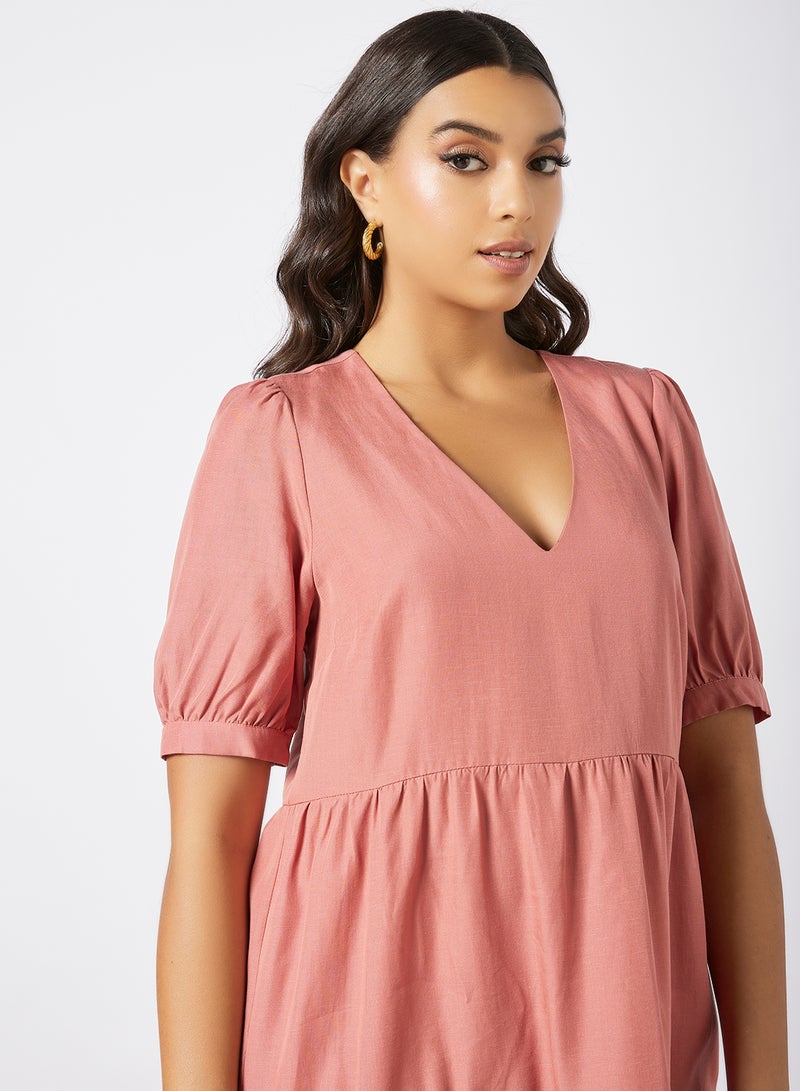 forever new - Freya Tiered Dress Pink - Image 1