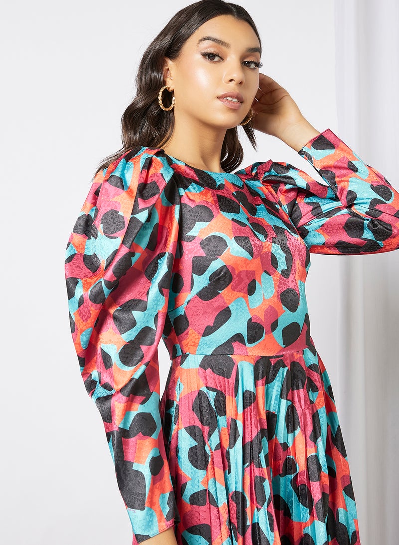 Closet London - All-Over Print Dress Multicolour - Image 1