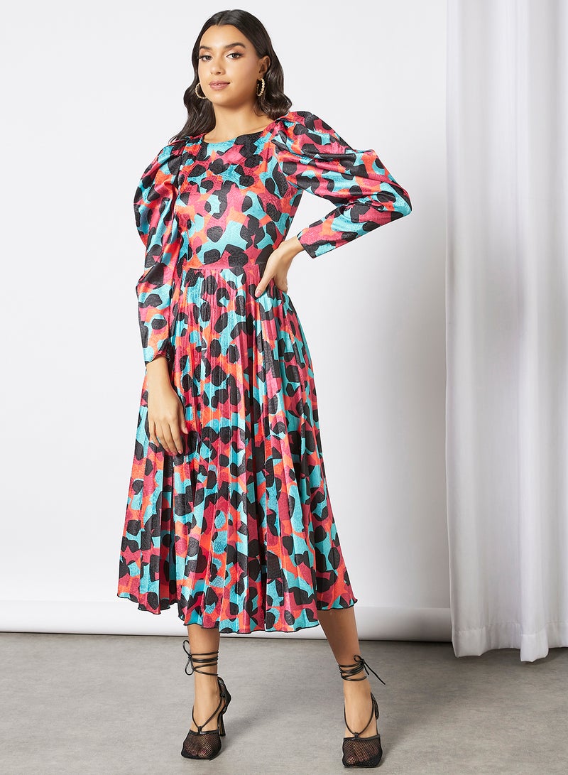 Closet London - All-Over Print Dress Multicolour - Image 1