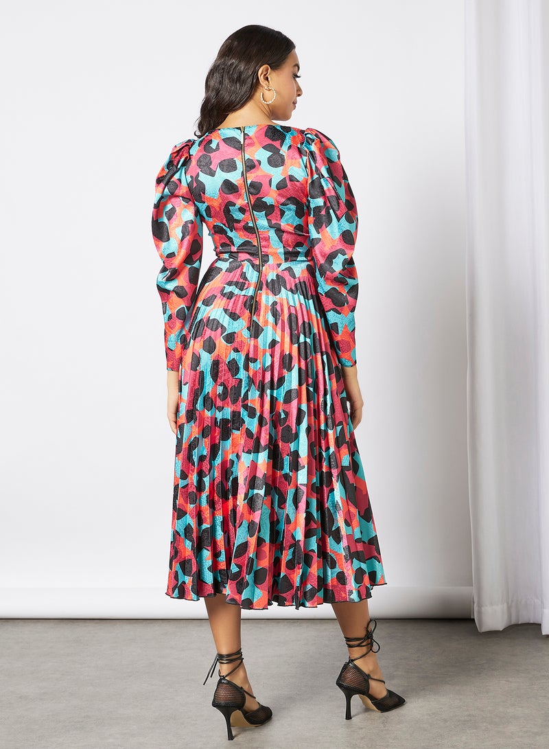 Closet London - All-Over Print Dress Multicolour - Image 1