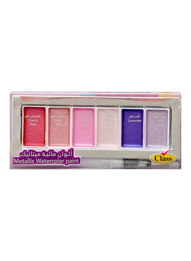 class 6-piece Metallic Water Color Set - Image 1