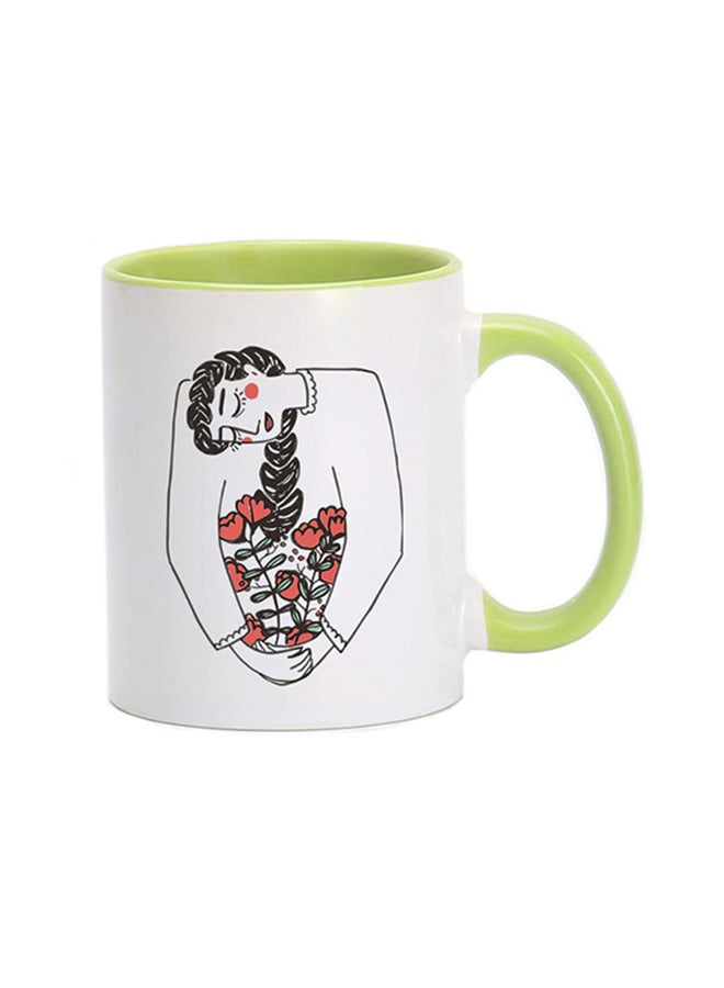 MEC Flower Lady Mug Green/White 