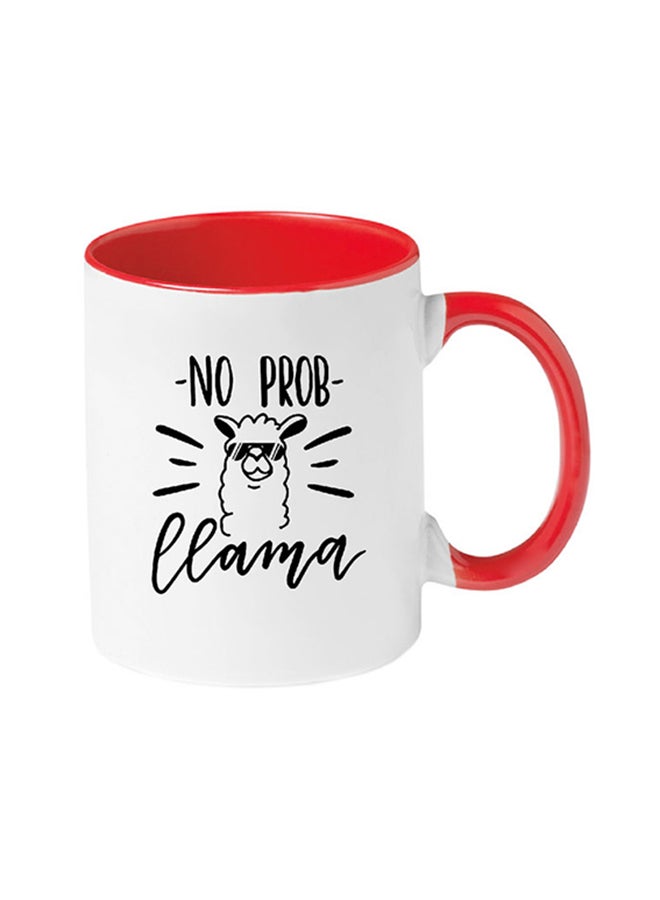 MEC No Probllama Mug Red/White