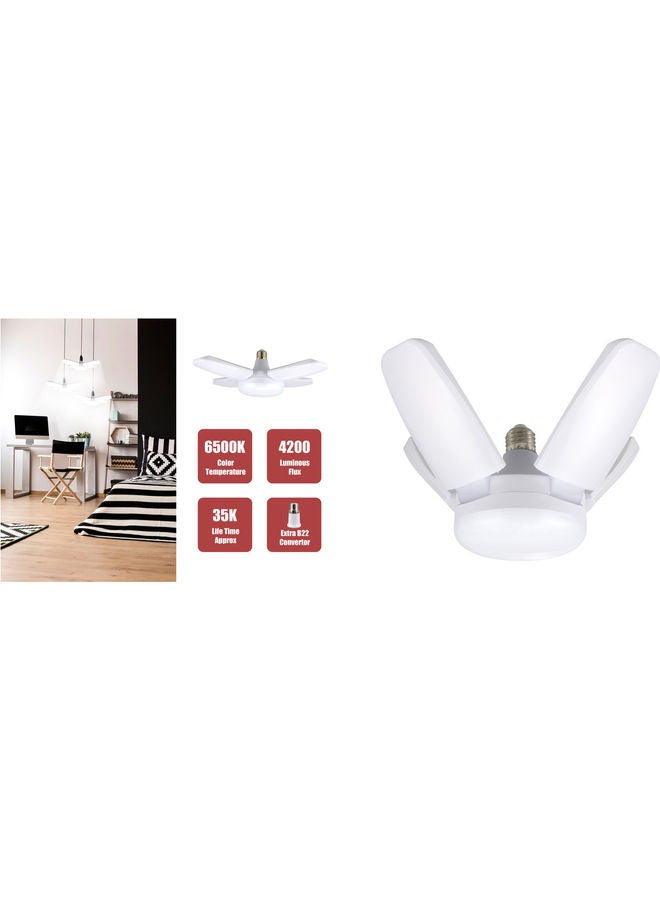 41 LED Folding Lamp  High Bright LED Lights  More Energy Efficiency Model for Shops Front yards and Rooms  Stylish and Durable Lights SLB-124 White